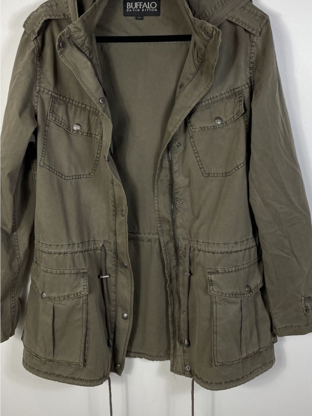 Buffalo David Bitton Olive-Green Women's Utility Jacket
